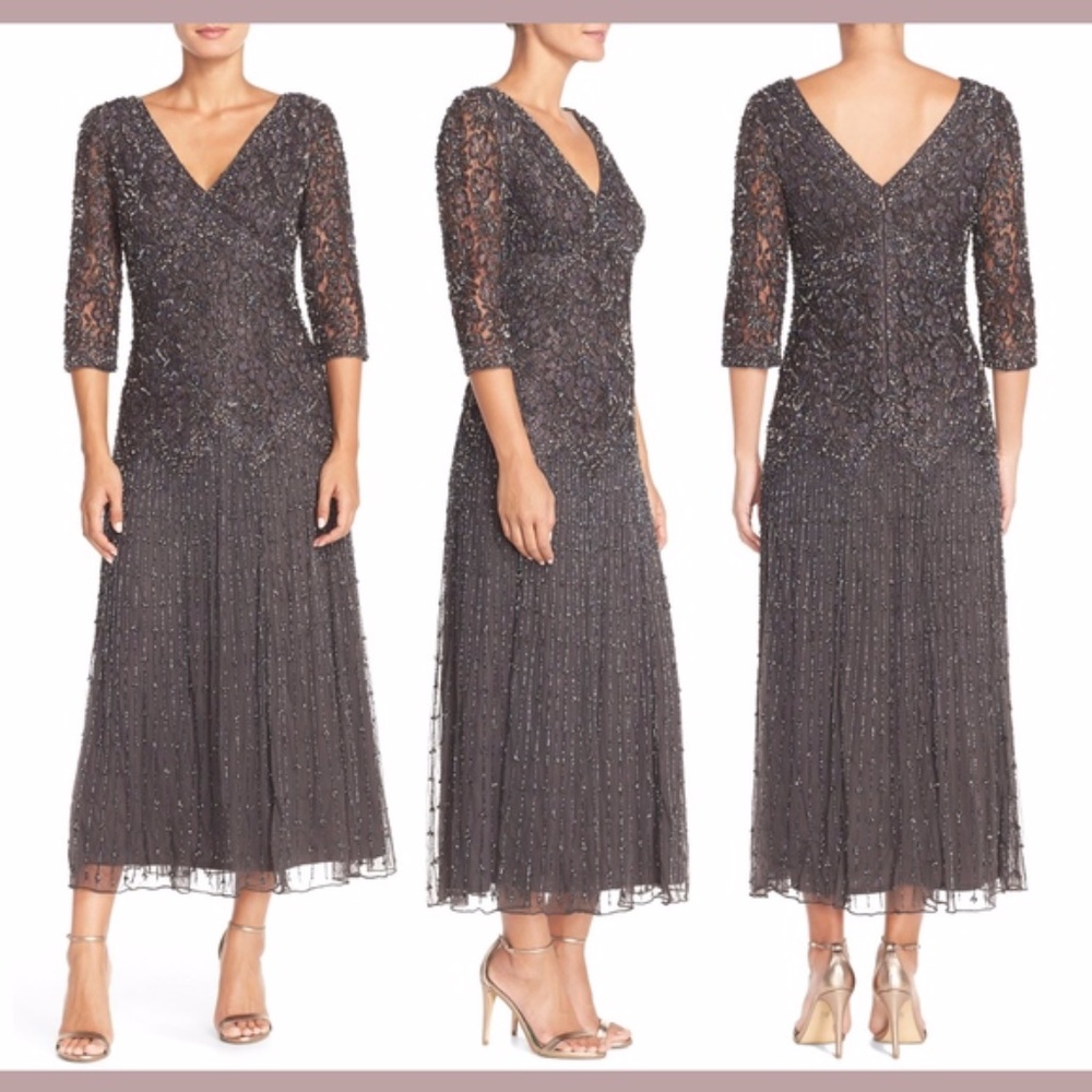 NEW  Pisarro Nights Mesh Gown